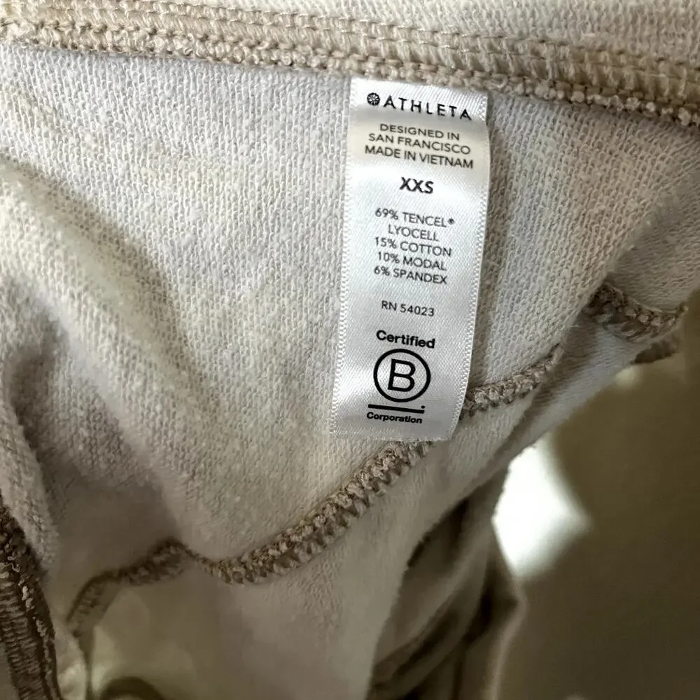 Athleta Balance Beige Camo Printed Joggers Womens' XXS‎ neutral